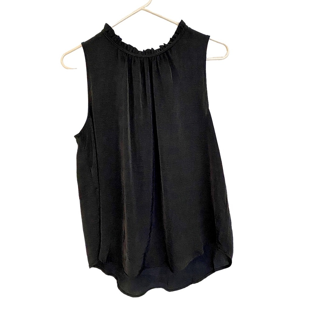 Old Navy Satin Ruffle Neck Sleeveless Blouse Size Medium